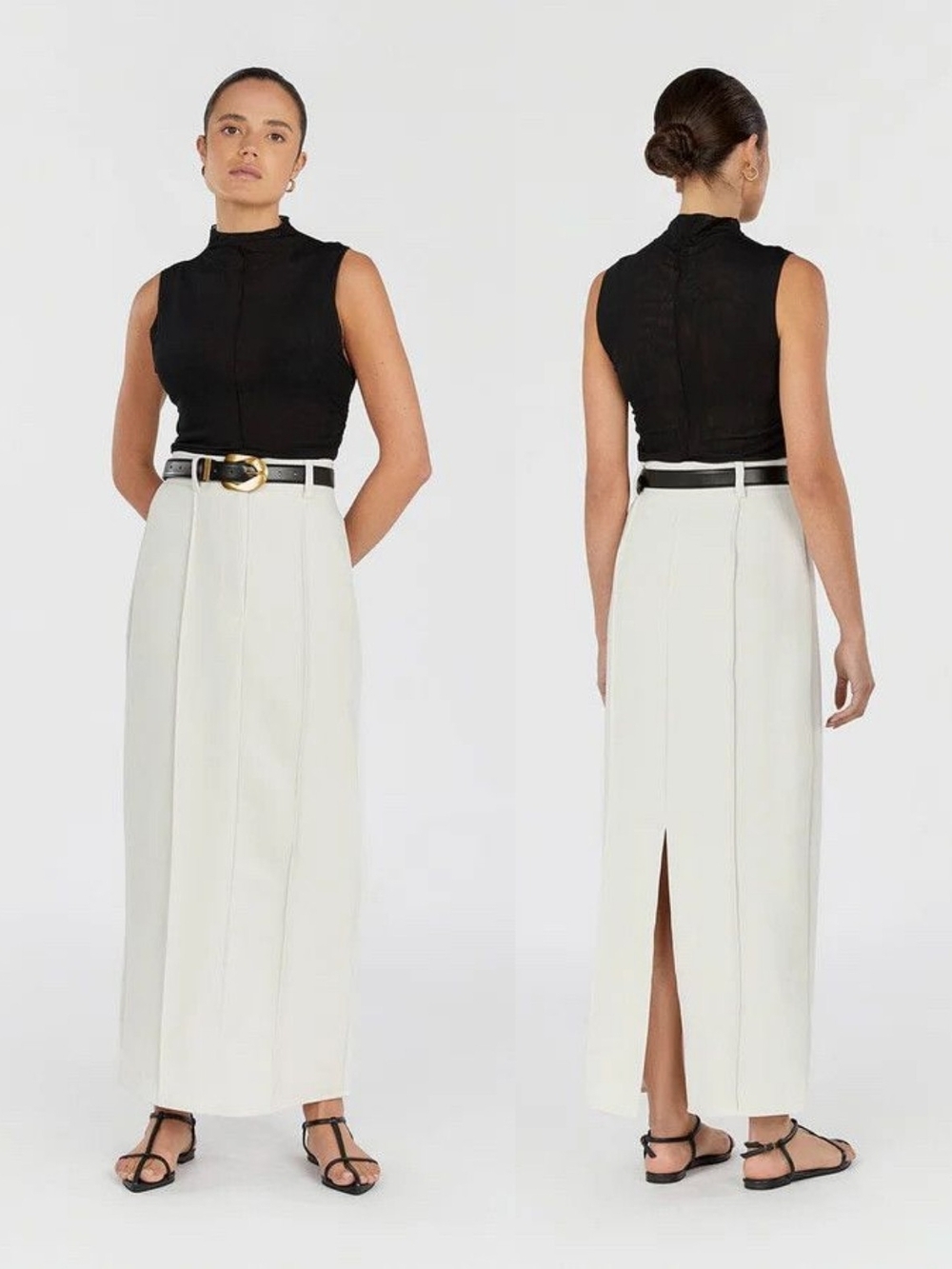 Dissh Rowan Bone Midi Skirt